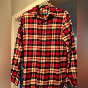 Chaps Mens Medium Button Up